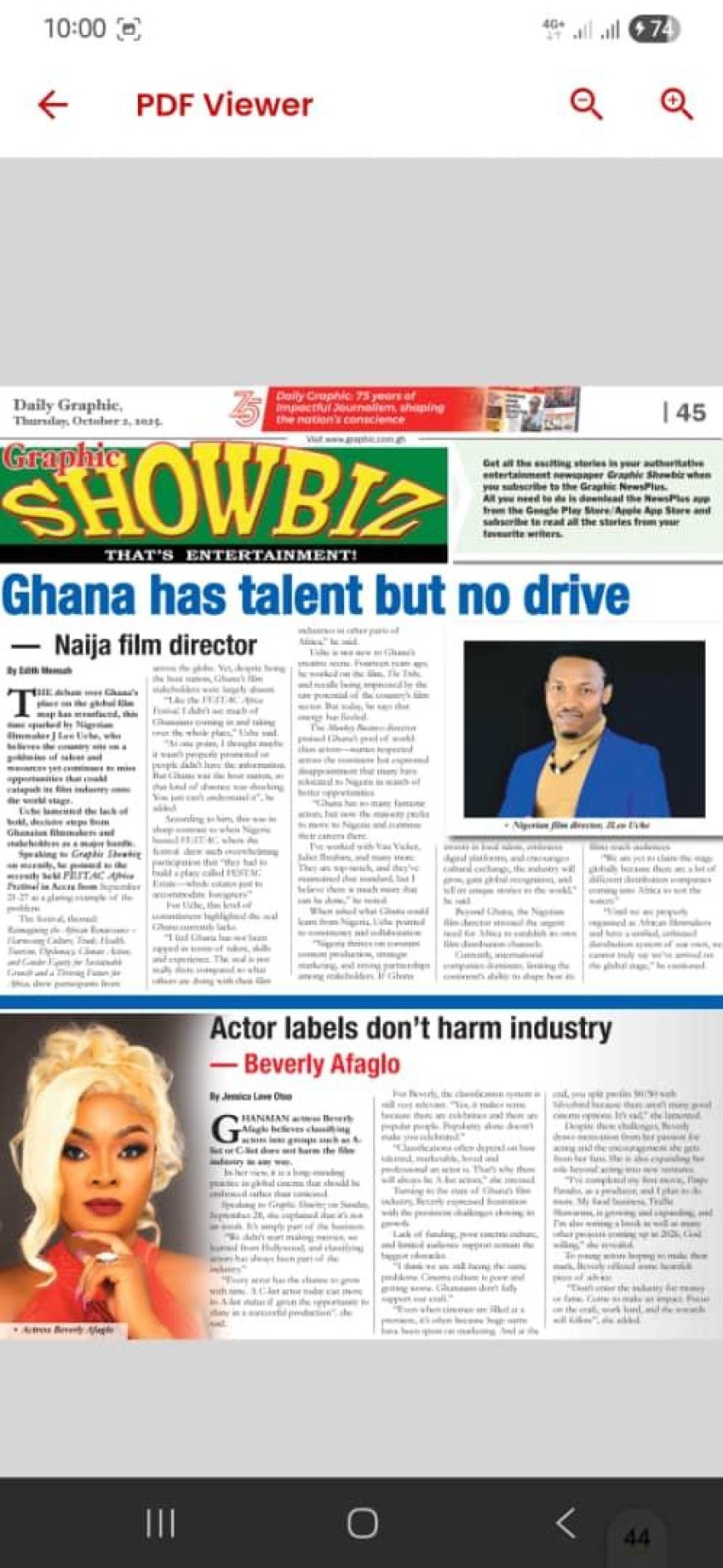 FEATURED ON GRAPHIC SHOWBIZ!